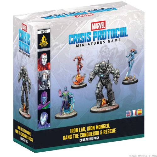 Marvel Crisis Protocol Iron Lad, Iron Monger, Kang The Conqueror & Rescue character pack